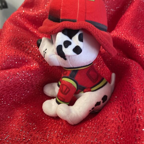 Gund Paw Patrol Marshall Plush 6" Stuffed Animal Toy Firefighter Uniform Marcus - Picture 2 of 6